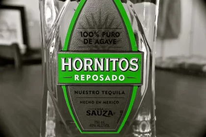 A glass of Hornitos Tequila