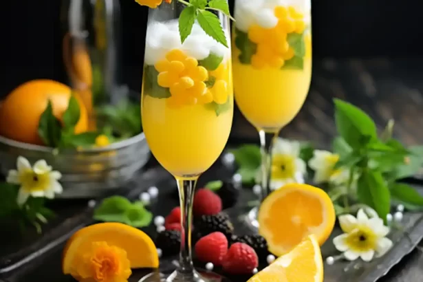 Creative Mimosa Garnish Ideas
