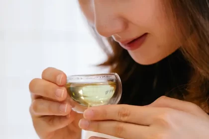 Fresh Lemon Juice for Green Tea Shot