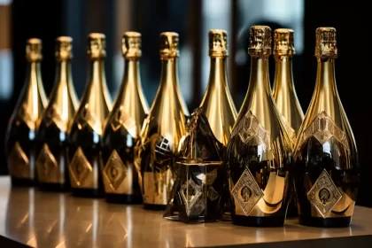 Gold Bottles of Champagne: Luxury Defined