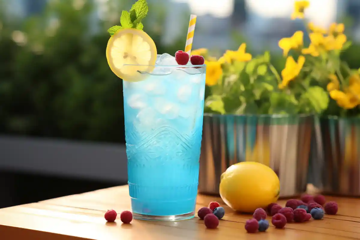 Refreshing Cocktails with Smirnoff Blue Raspberry Lemonade When the